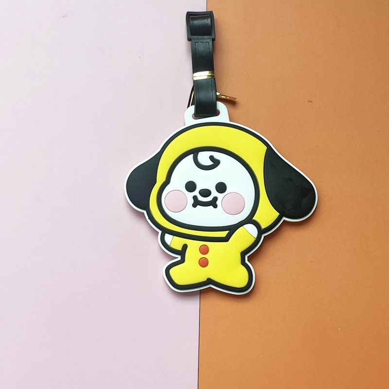 Anime Cosplay Girl Name - Anime BT21 Seyahat Bagaj Etiketleri Sevimli