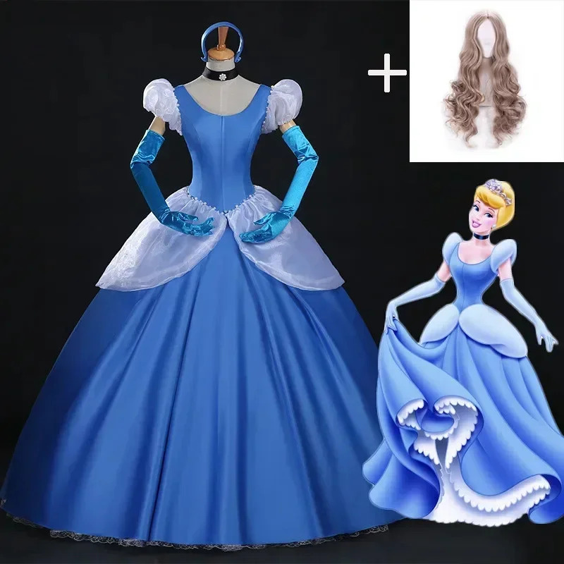 Anime Cosplay Youtube Shorts - 2020 Cinderella cosplay yetişkin Mavi Cinderella