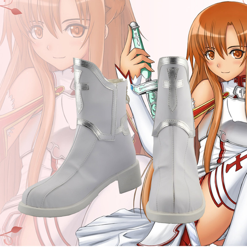 Sword Art Online Cape - Oyun Anime Cosplay Ayakkabıları Yuuki Asuna