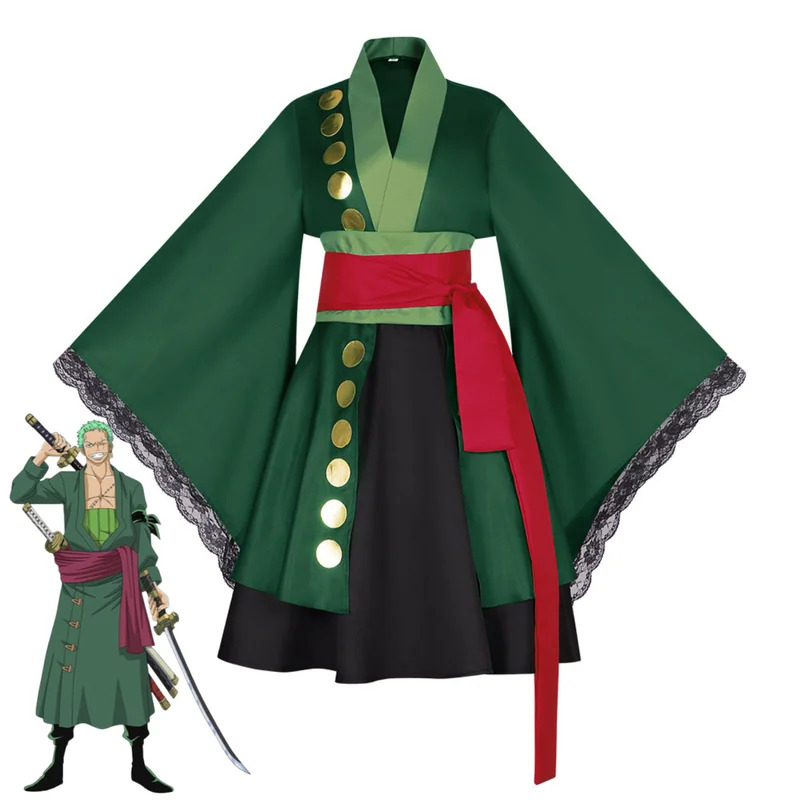 2025 aaa Anime Roronoa Zoro Co - Anime Zoro Cosplay Female incelemesi ve fiyatı