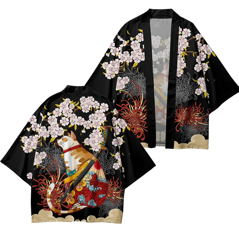 Japon Kedi Baskı Cosplay Haori - Asian Cosplay Anime incelemesi ve fiyatı