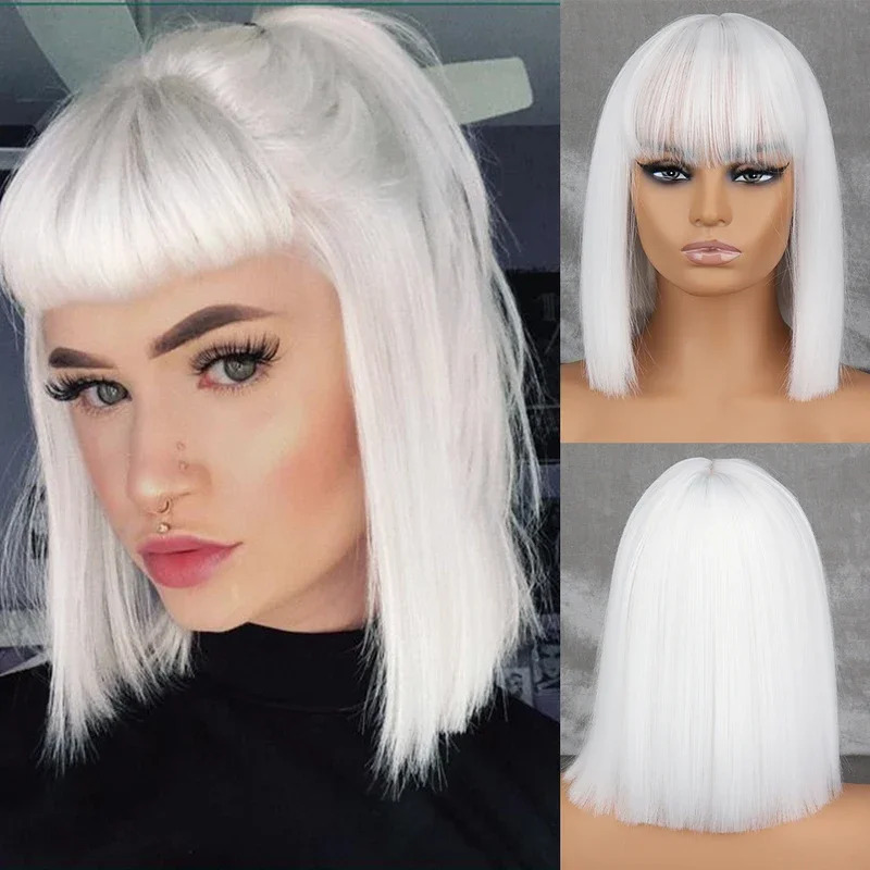 WERD Sentetik Kısa Beyaz Gri K - Anime Cosplay Youtube Shorts incelemesi ve fiyatı