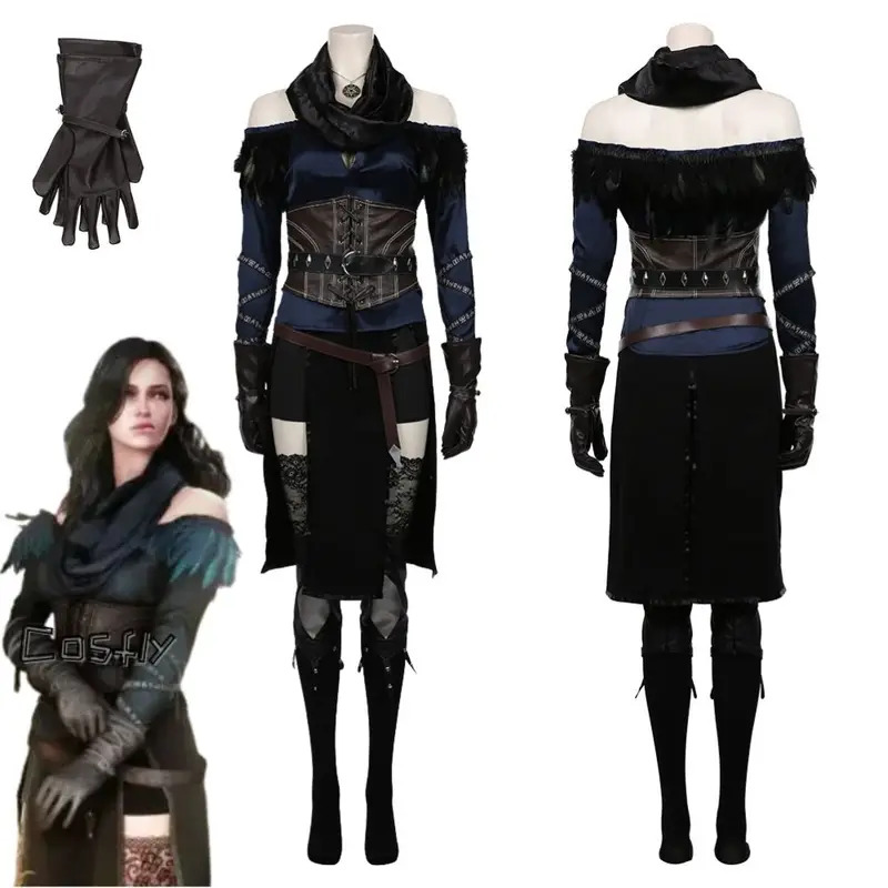 Yennefer Cosplay Fantasia Kost - Anime Cosplay Youtube Shorts incelemesi ve fiyatı